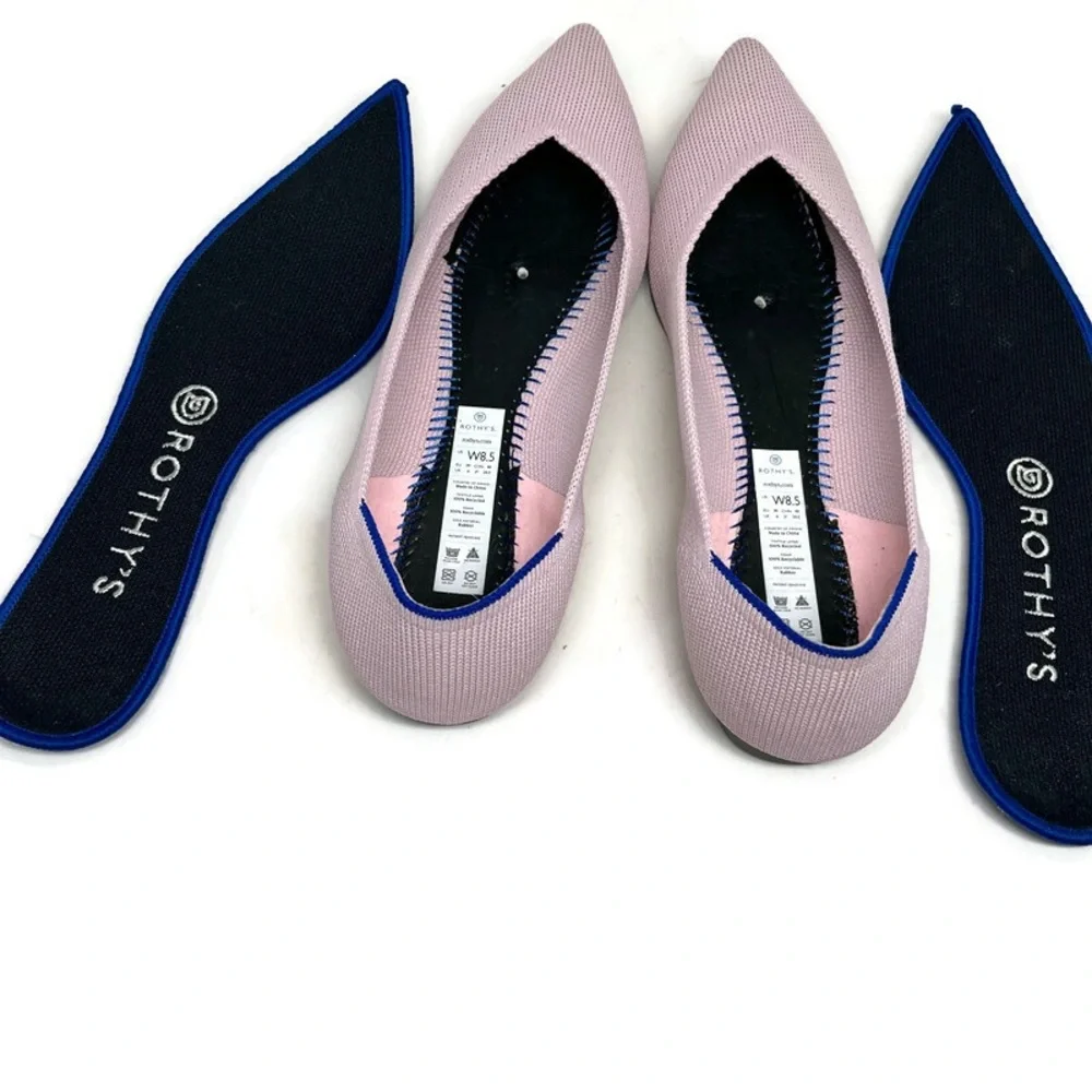 Rothy's The Point Petal Pink Solid Flat Size 8.5 - Picture 5 of 8